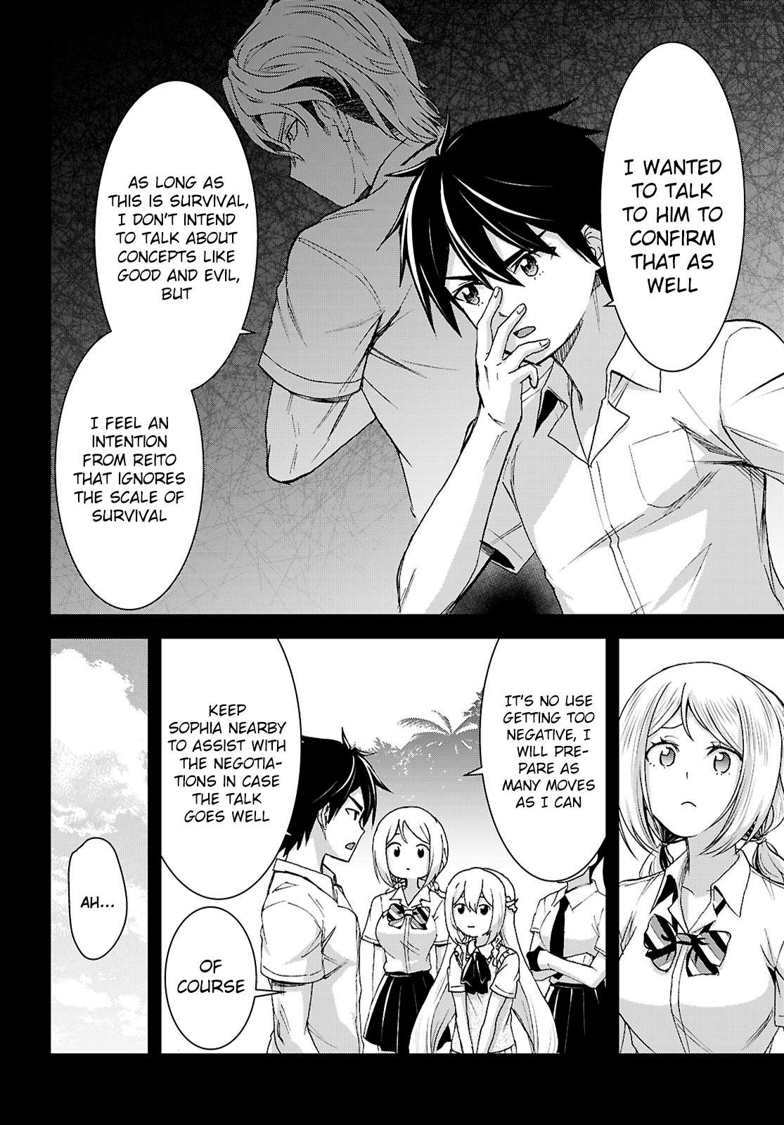 Isekai Yurutto Survival Seikatsu: Gakkou No Minna To Isekai No Mujintou Ni Tenishitakedo Ore Dake Rakushou Desu Chapter 47 - Page 9 in English