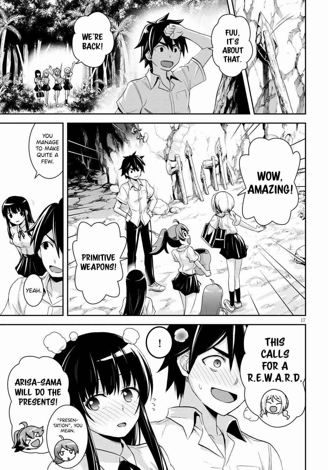 Isekai Yurutto Survival Seikatsu: Gakkou No Minna To Isekai No Mujintou Ni Tenishitakedo Ore Dake Rakushou Desu Chapter 5 - Page 17 in English