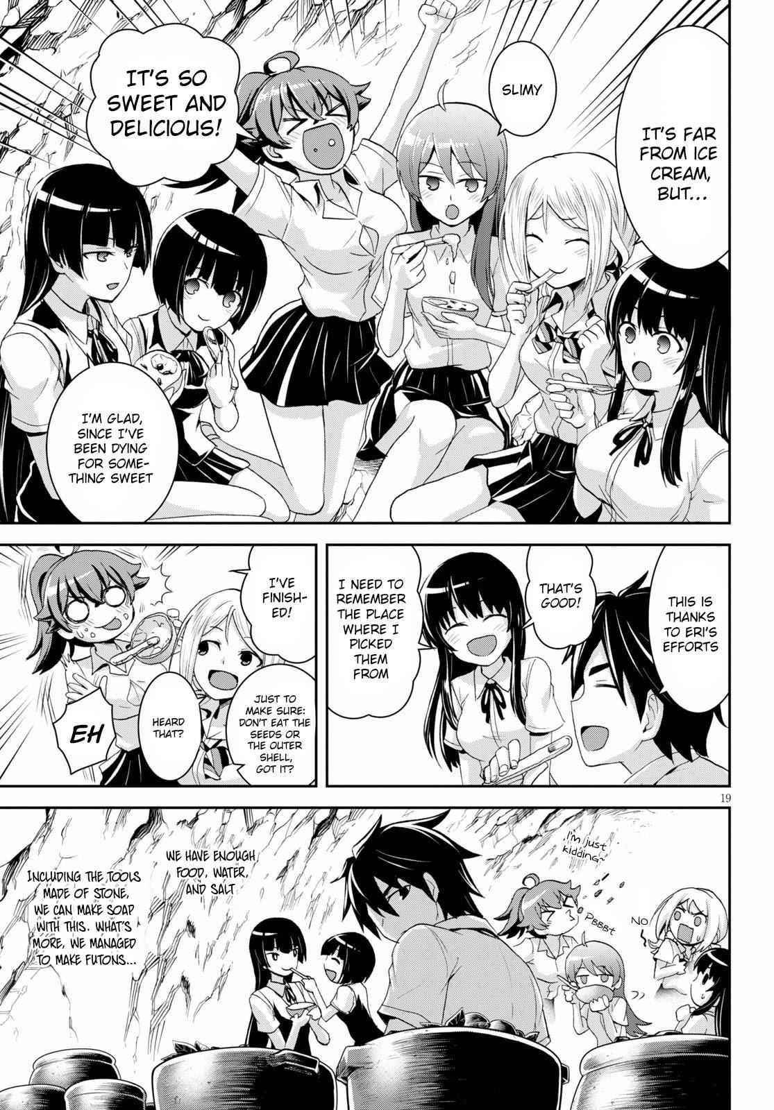 Isekai Yurutto Survival Seikatsu: Gakkou No Minna To Isekai No Mujintou Ni Tenishitakedo Ore Dake Rakushou Desu Chapter 7 - Page 21 in English