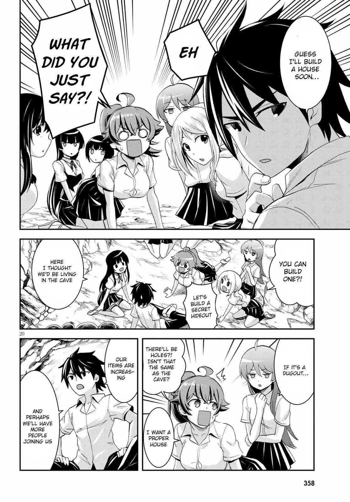 Isekai Yurutto Survival Seikatsu: Gakkou No Minna To Isekai No Mujintou Ni Tenishitakedo Ore Dake Rakushou Desu Chapter 7 - Page 22 in English