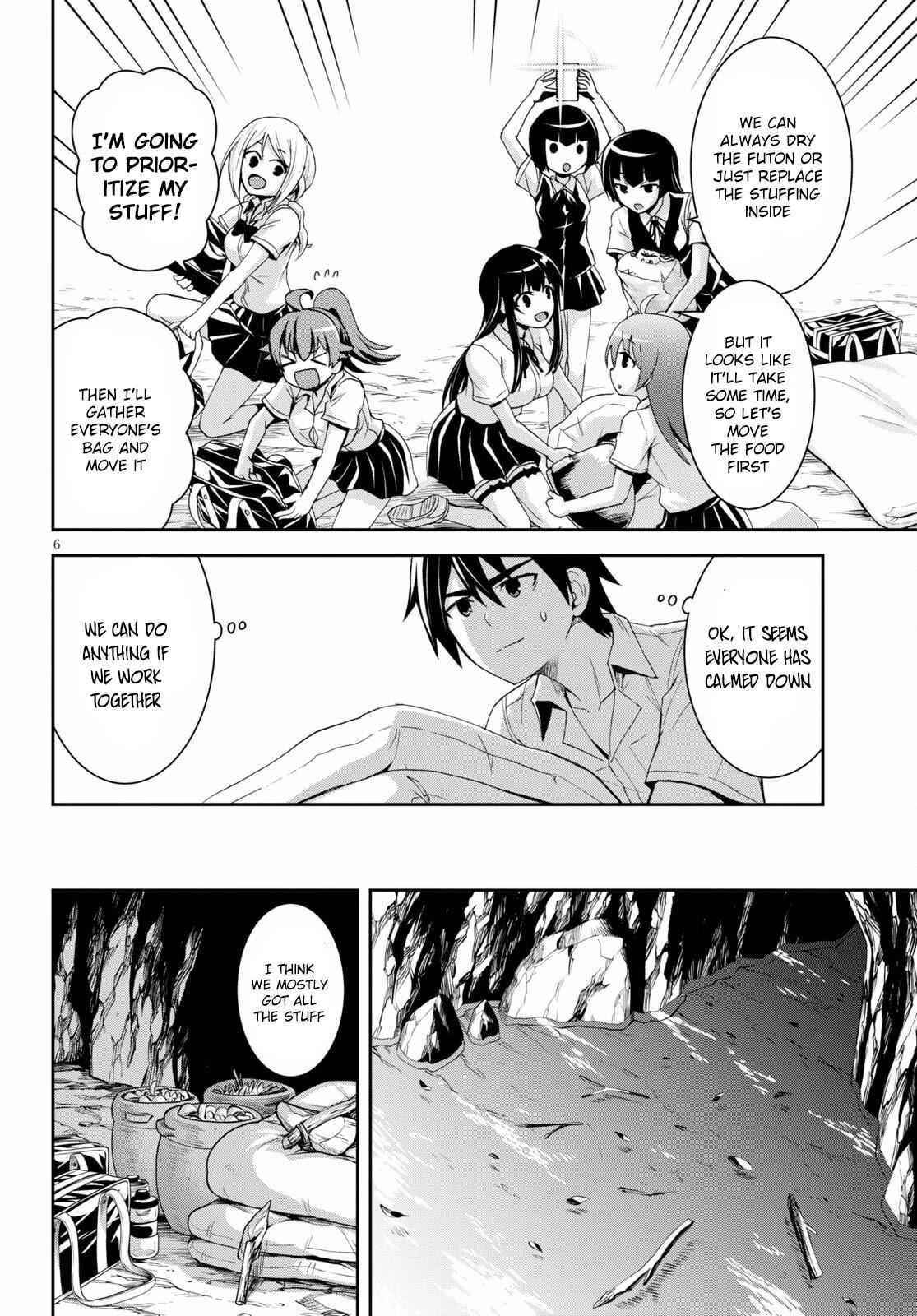 Isekai Yurutto Survival Seikatsu: Gakkou No Minna To Isekai No Mujintou Ni Tenishitakedo Ore Dake Rakushou Desu Chapter 8 - Page 6 in English