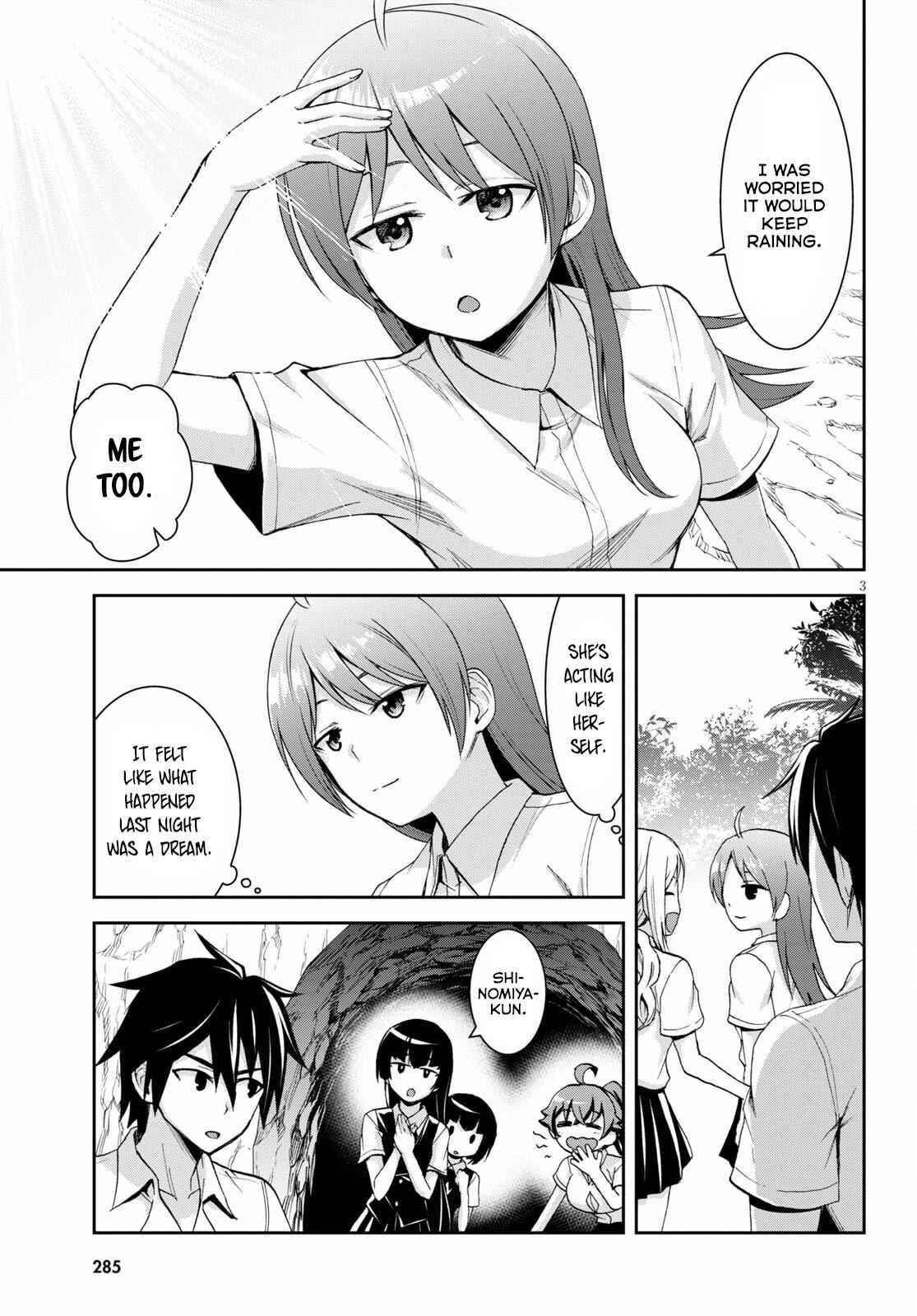 Isekai Yurutto Survival Seikatsu: Gakkou No Minna To Isekai No Mujintou Ni Tenishitakedo Ore Dake Rakushou Desu Chapter 9 - Page 3 in English