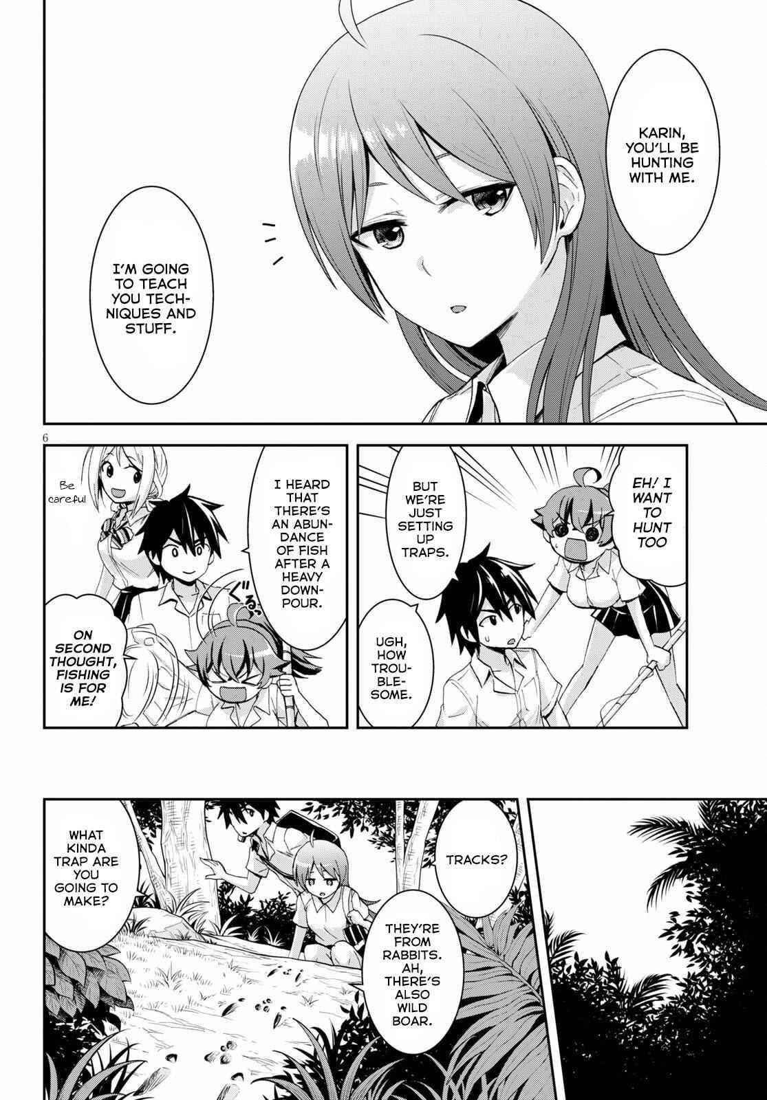 Isekai Yurutto Survival Seikatsu: Gakkou No Minna To Isekai No Mujintou Ni Tenishitakedo Ore Dake Rakushou Desu Chapter 9 - Page 6 in English