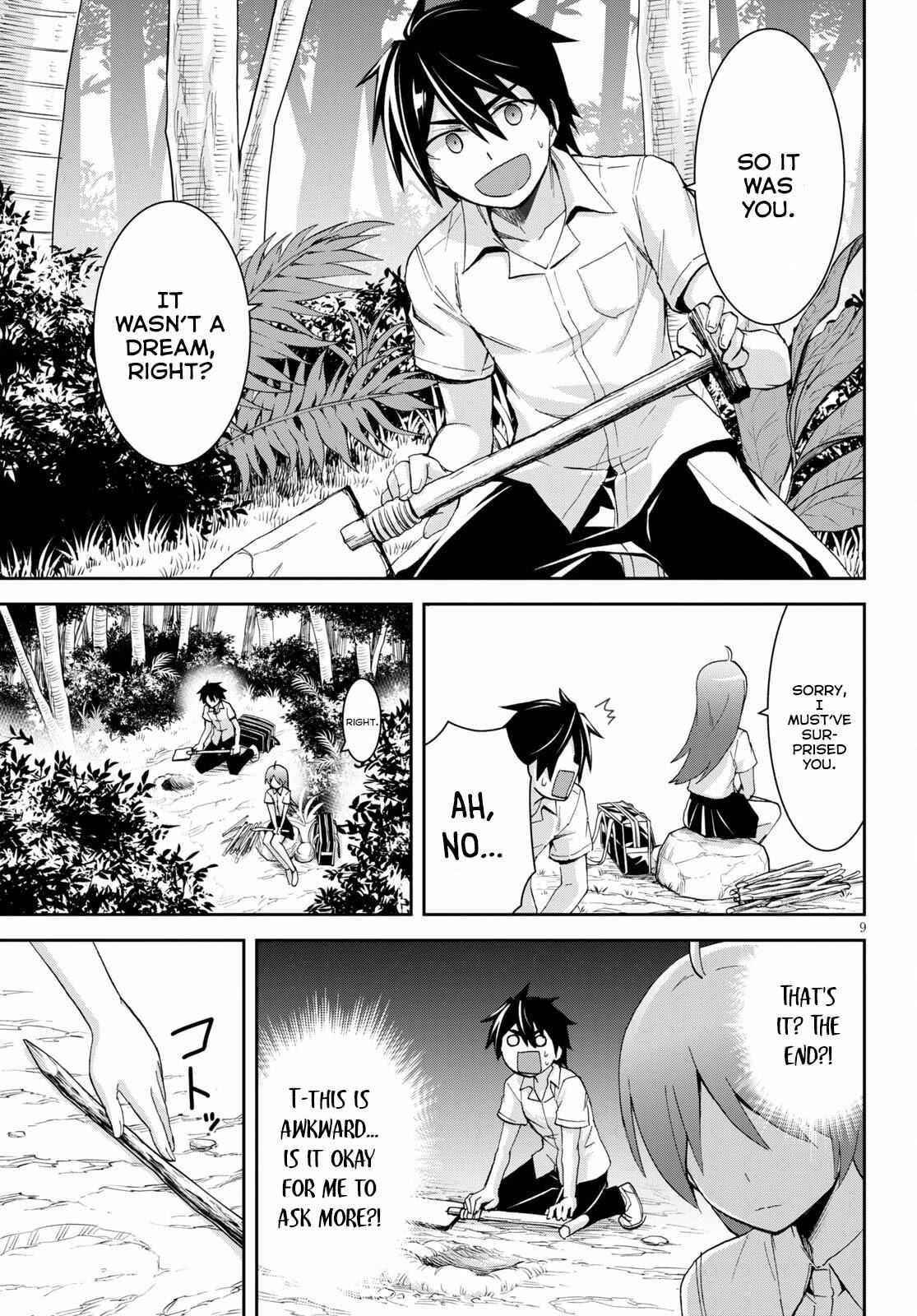 Isekai Yurutto Survival Seikatsu: Gakkou No Minna To Isekai No Mujintou Ni Tenishitakedo Ore Dake Rakushou Desu Chapter 9 - Page 9 in English