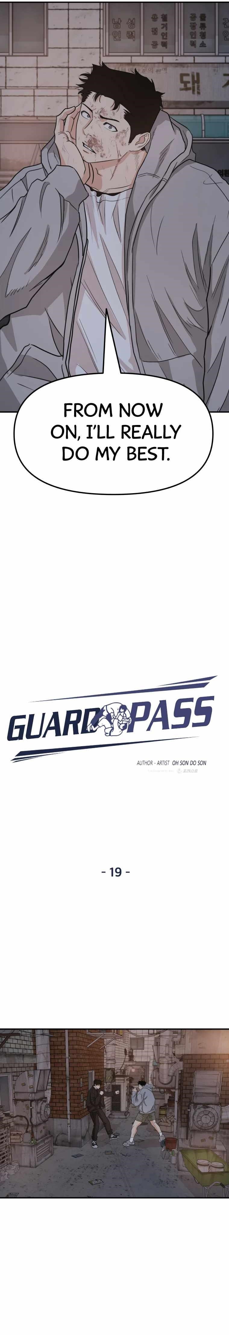 Guard Pass Chapter 19 - Page 18 in English