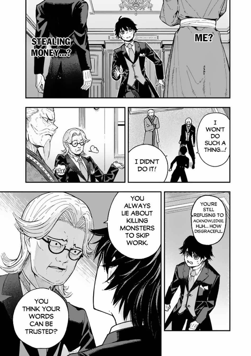 Gomi Ika da to Tsuihousareta Shounin, Jitsu wa Zensei Kensha desu Chapter 1 - Page 6 in English