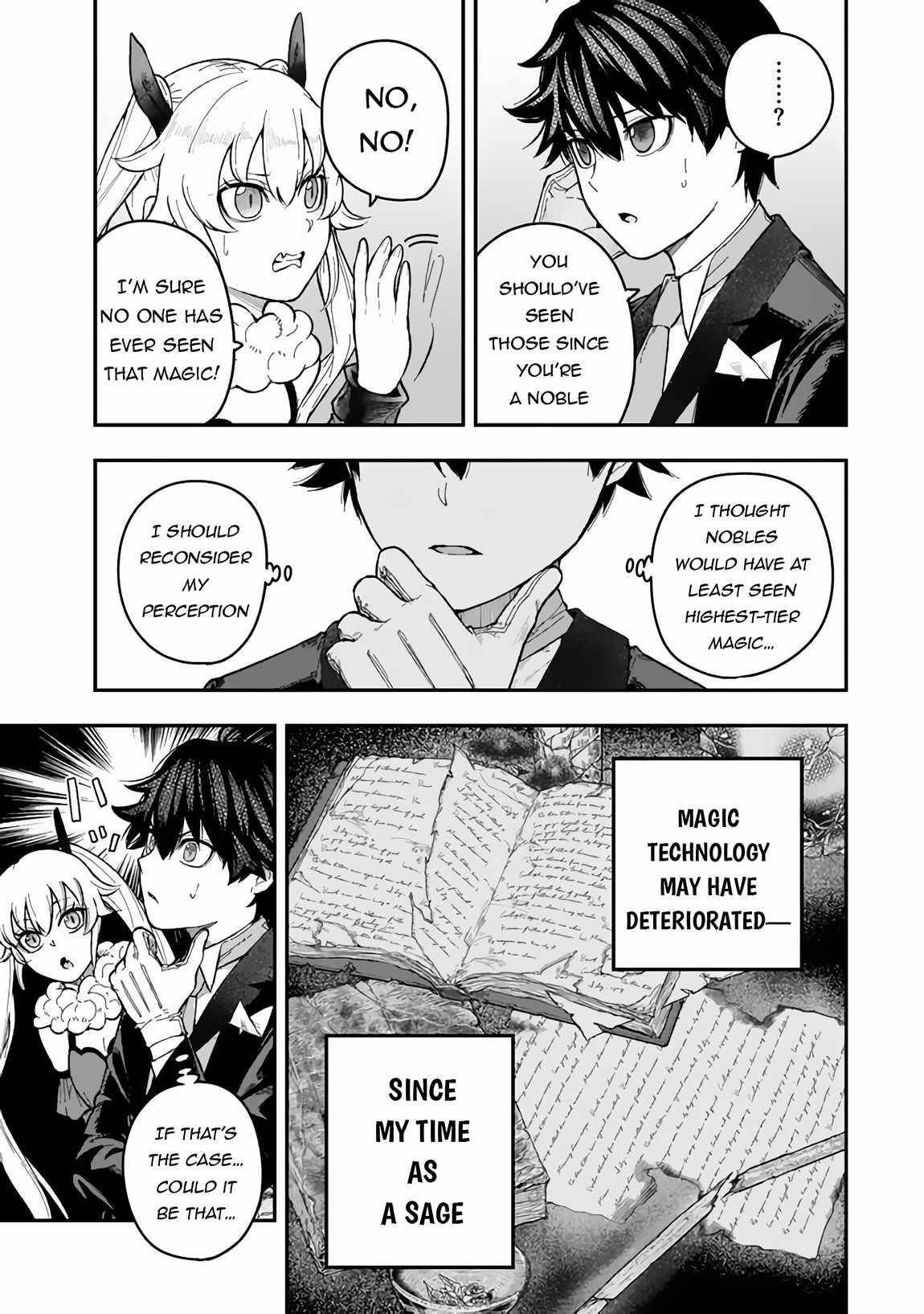 Gomi Ika da to Tsuihousareta Shounin, Jitsu wa Zensei Kensha desu Chapter 3.2 - Page 13 in English