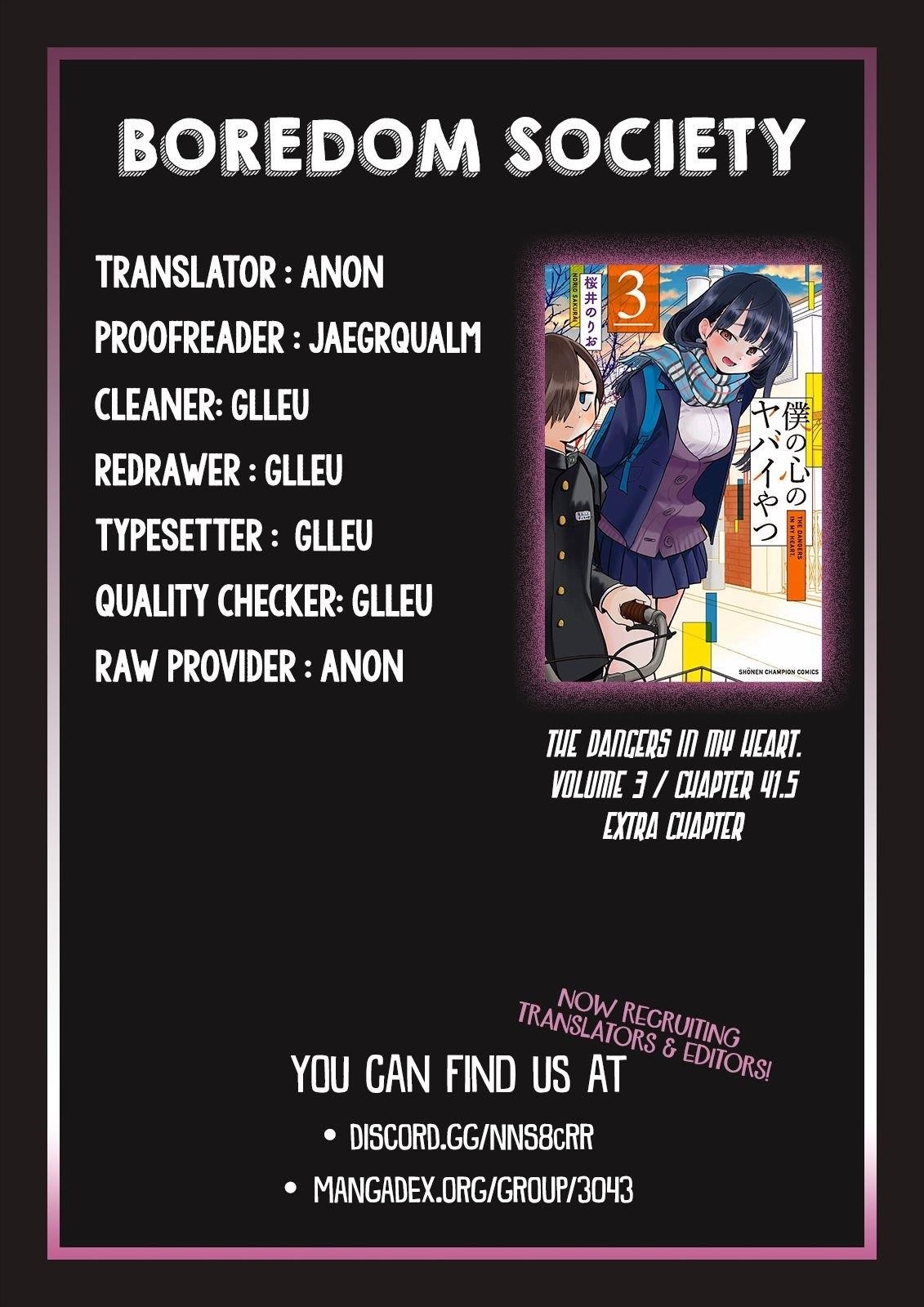 The Dangers in My Heart Chapter 41.5 - Page 10 in English