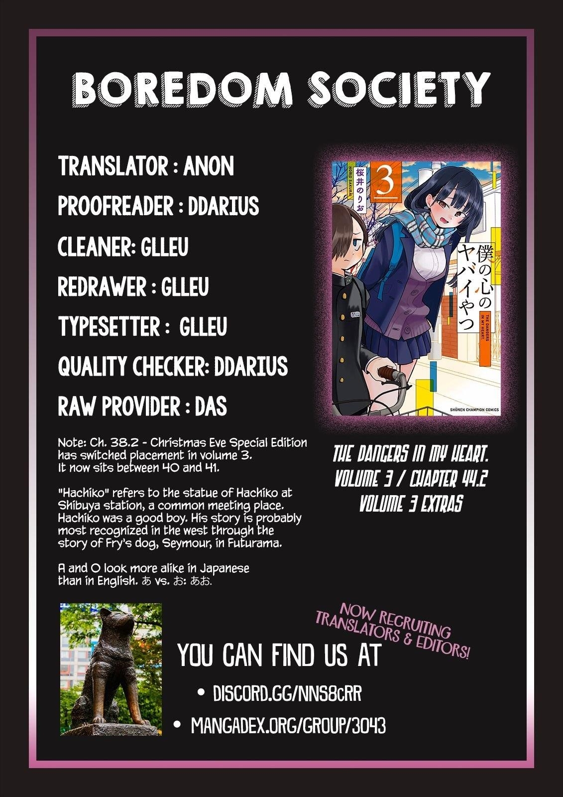 The Dangers in My Heart Chapter 44.2 - Page 7 in English