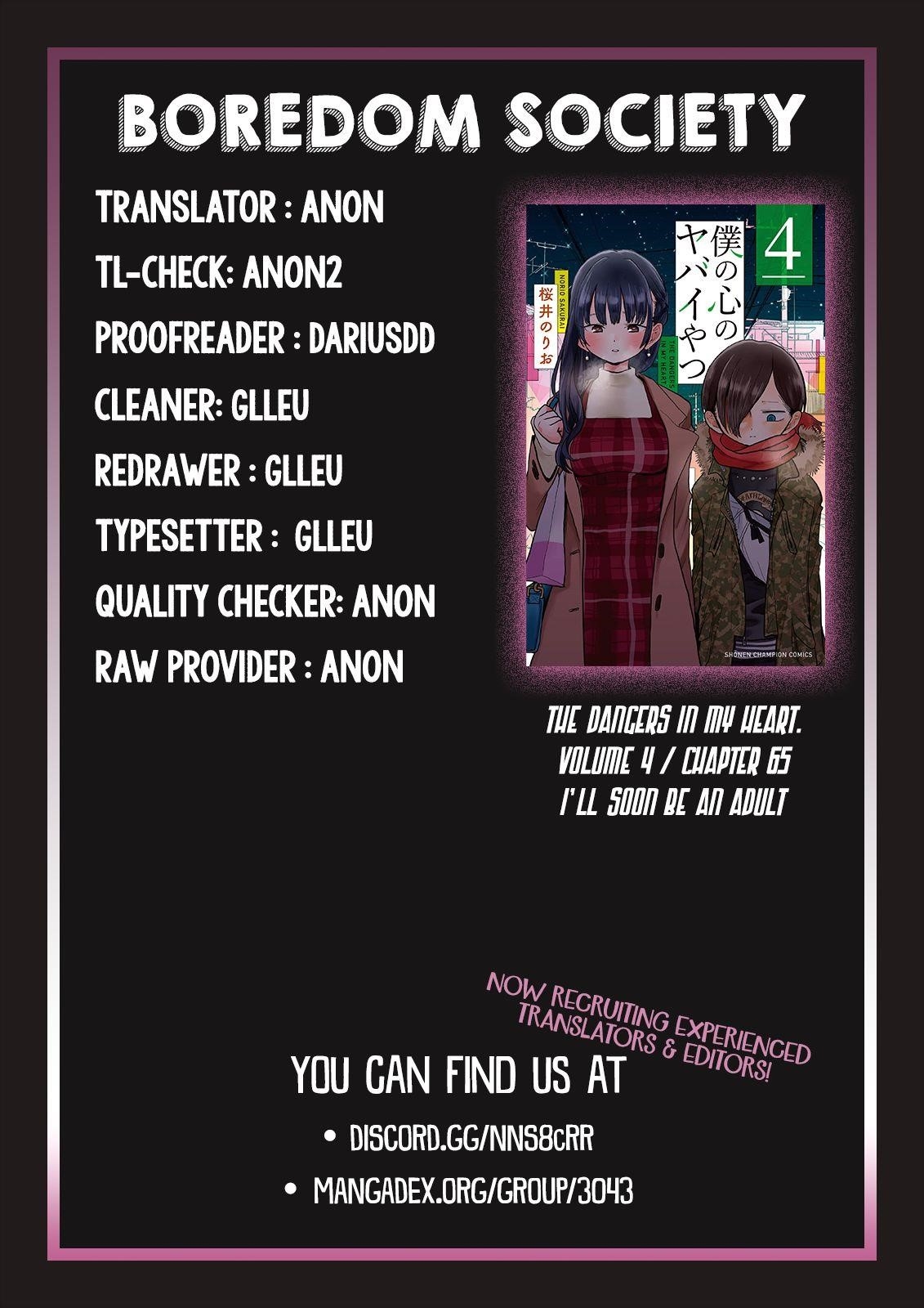 The Dangers in My Heart Chapter 65 - Page 13 in English