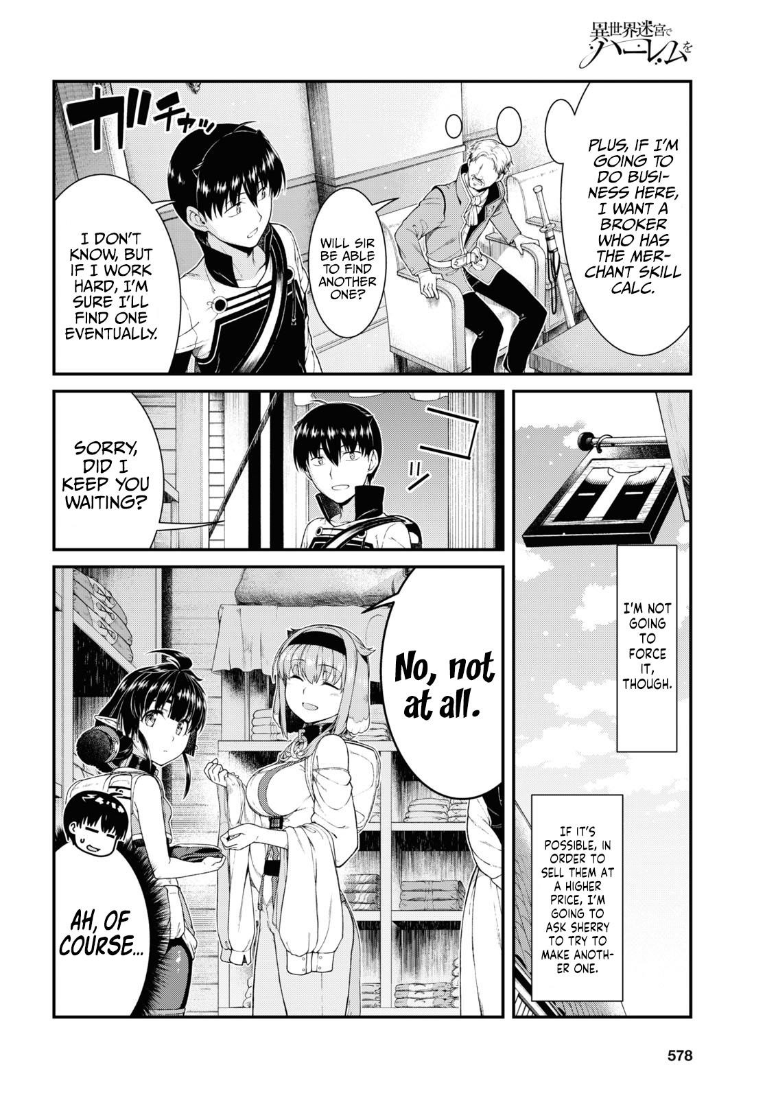 Isekai Meikyuu De Harem O Chapter 52 - Page 12 in English