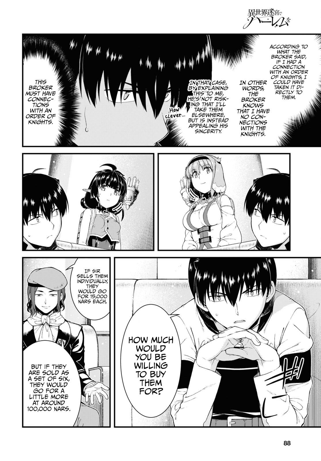 Isekai Meikyuu De Harem O Chapter 57 - Page 12 in English