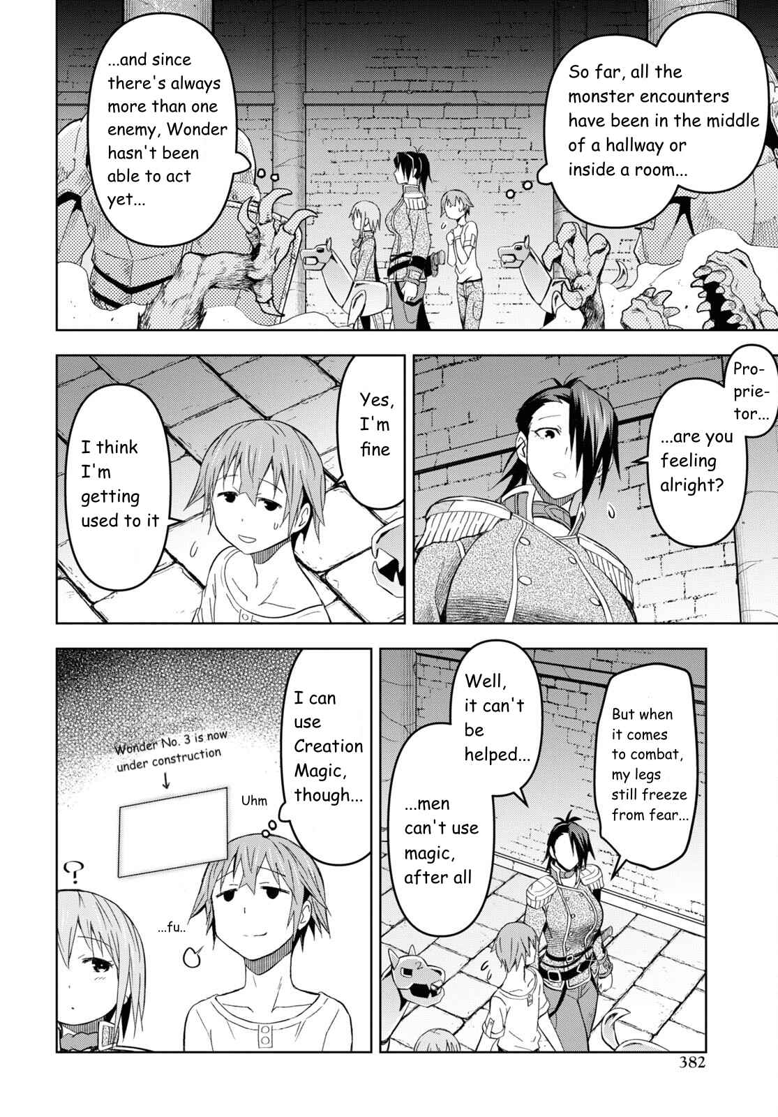 Dungeon Tou de Yadoya wo Yarou! Souzou Mahou wo Moratta Ore no Hosoude Hanjouki Chapter 21 - Page 15 in English