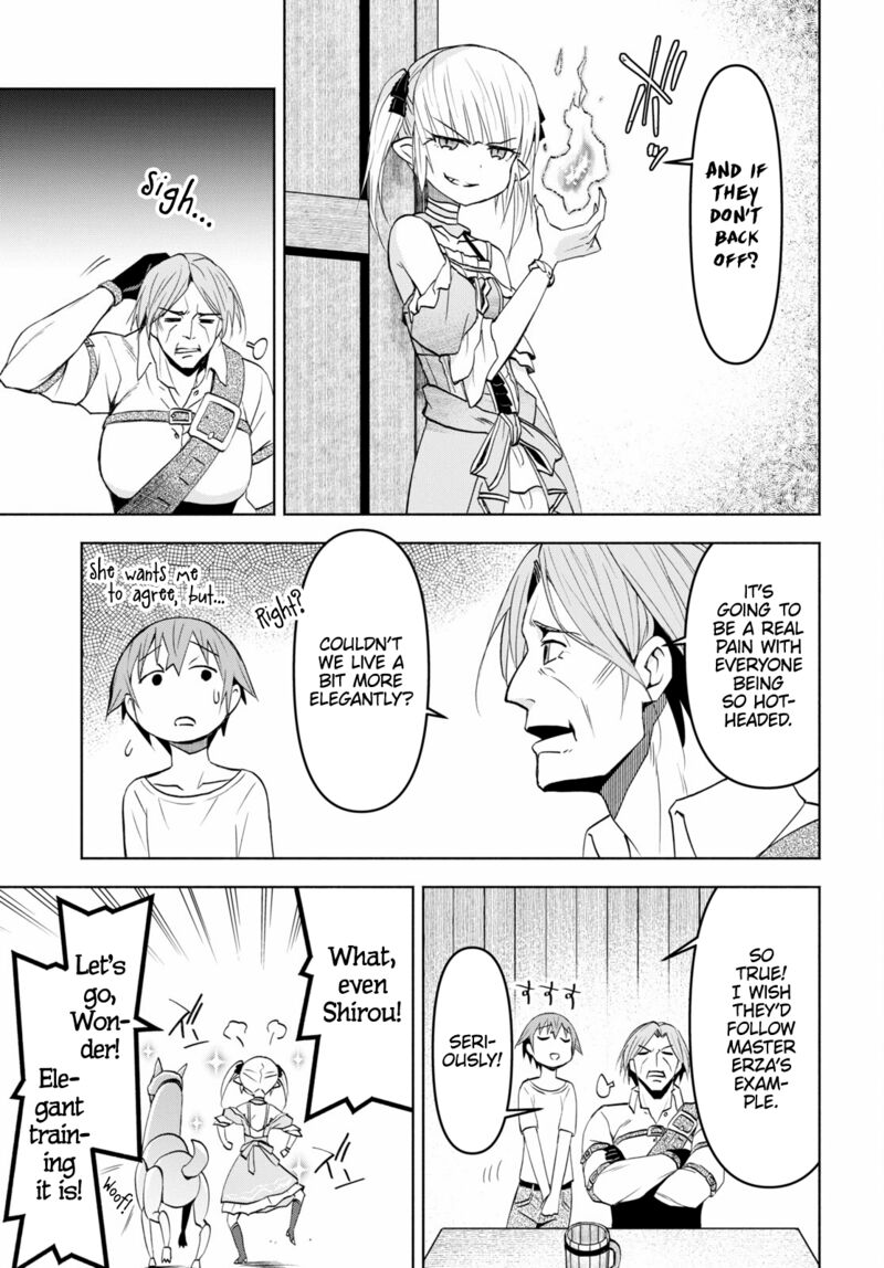 Dungeon Tou de Yadoya wo Yarou! Souzou Mahou wo Moratta Ore no Hosoude Hanjouki Chapter 36 - Page 25 in English
