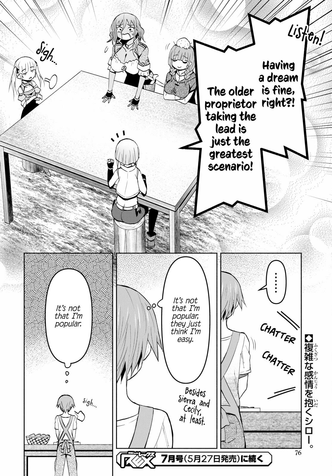 Dungeon Tou de Yadoya wo Yarou! Souzou Mahou wo Moratta Ore no Hosoude Hanjouki Chapter 39 - Page 28 in English