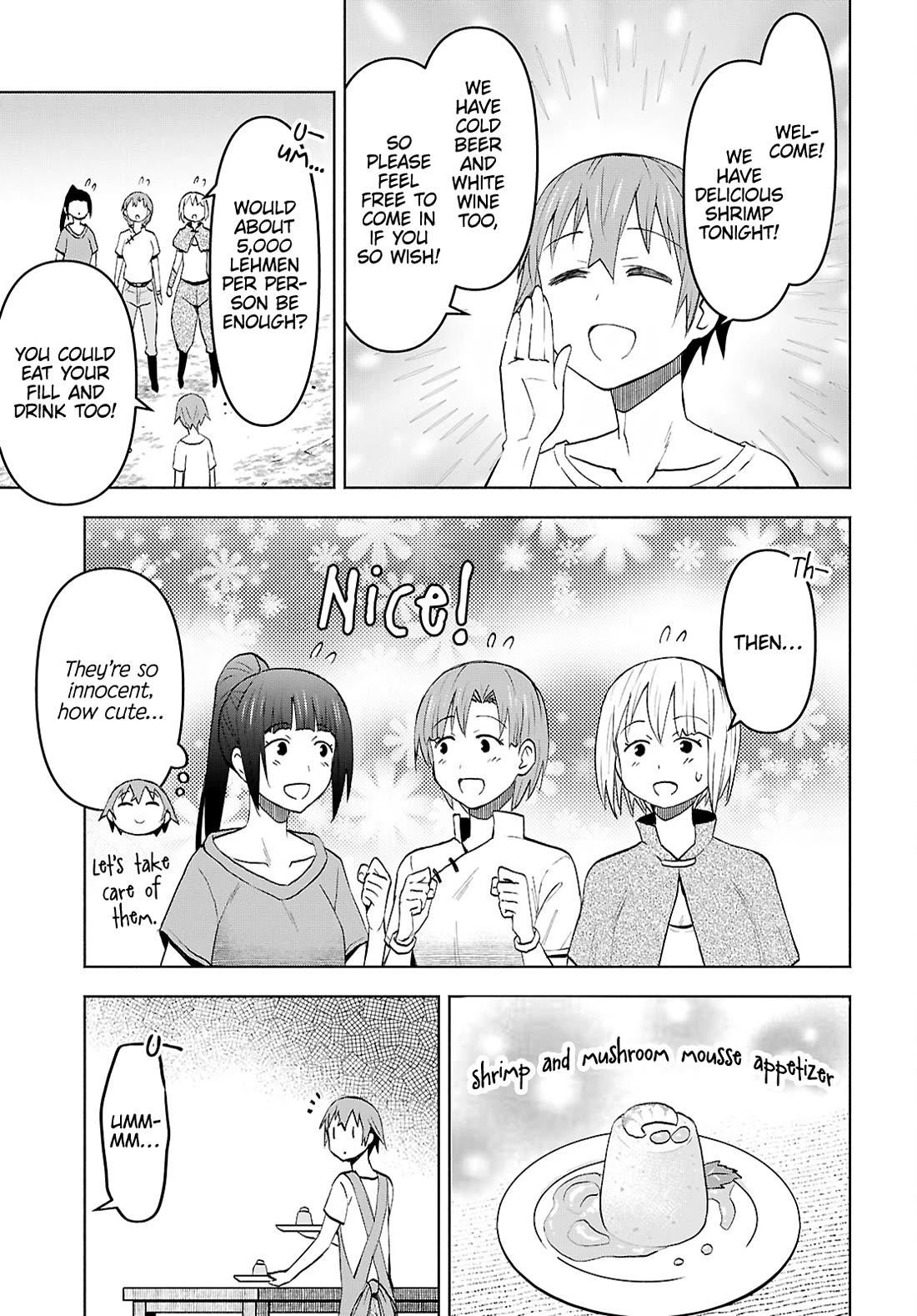 Dungeon Tou de Yadoya wo Yarou! Souzou Mahou wo Moratta Ore no Hosoude Hanjouki Chapter 47 - Page 9 in English