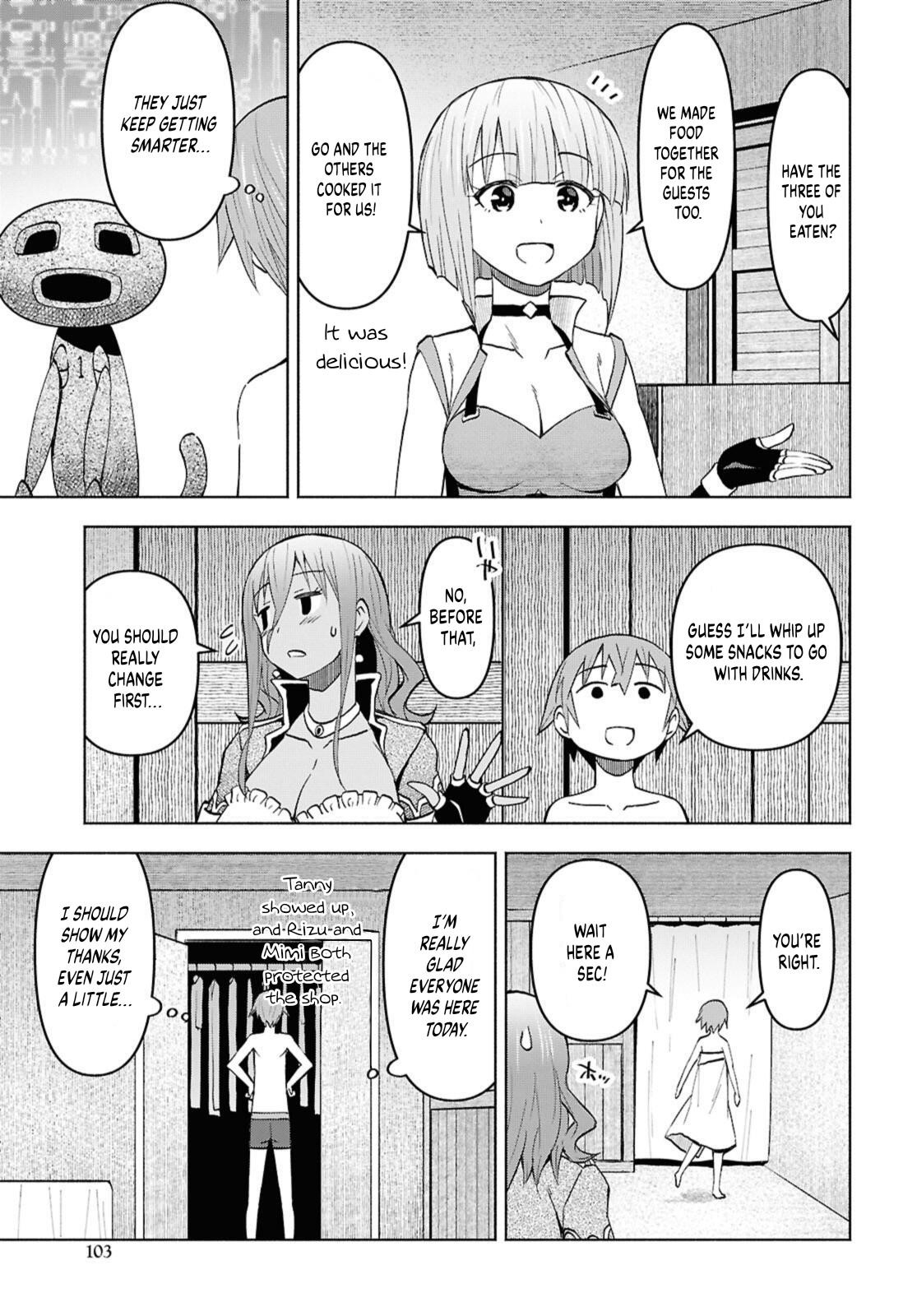 Dungeon Tou de Yadoya wo Yarou! Souzou Mahou wo Moratta Ore no Hosoude Hanjouki Chapter 49 - Page 4 in English