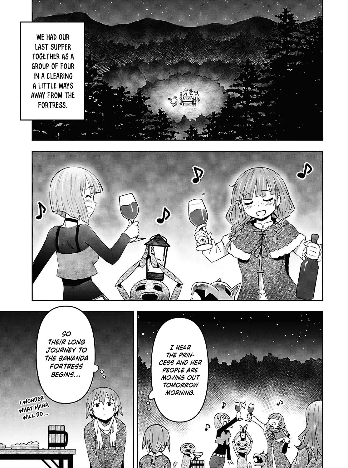 Dungeon Tou de Yadoya wo Yarou! Souzou Mahou wo Moratta Ore no Hosoude Hanjouki Chapter 60 - Page 55 in English
