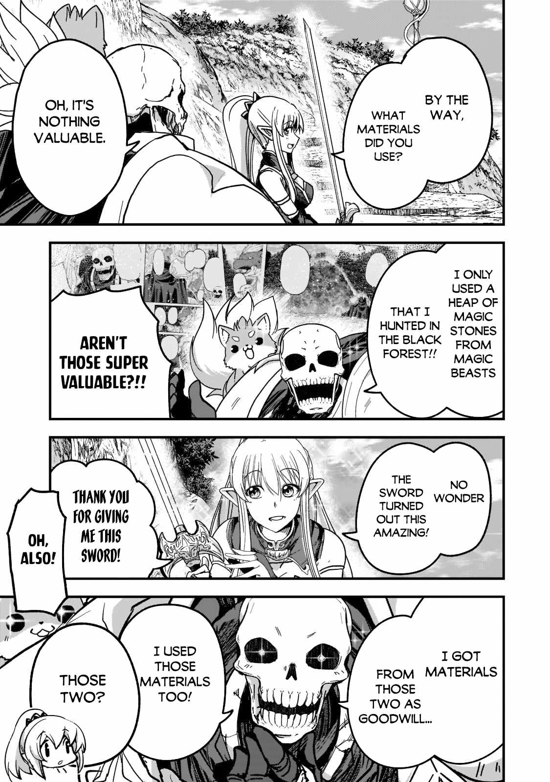 Gaikotsu Kishi-Sama, Tadaima Isekai E Odekake-Chuu Chapter 55.2 - Page 12 in English