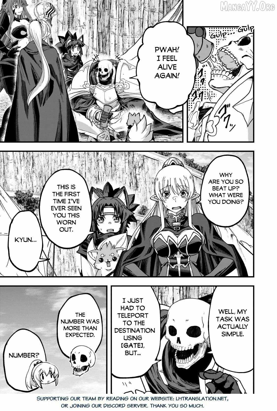 Gaikotsu Kishi-Sama, Tadaima Isekai E Odekake-Chuu Chapter 69.1 - Page 13 in English