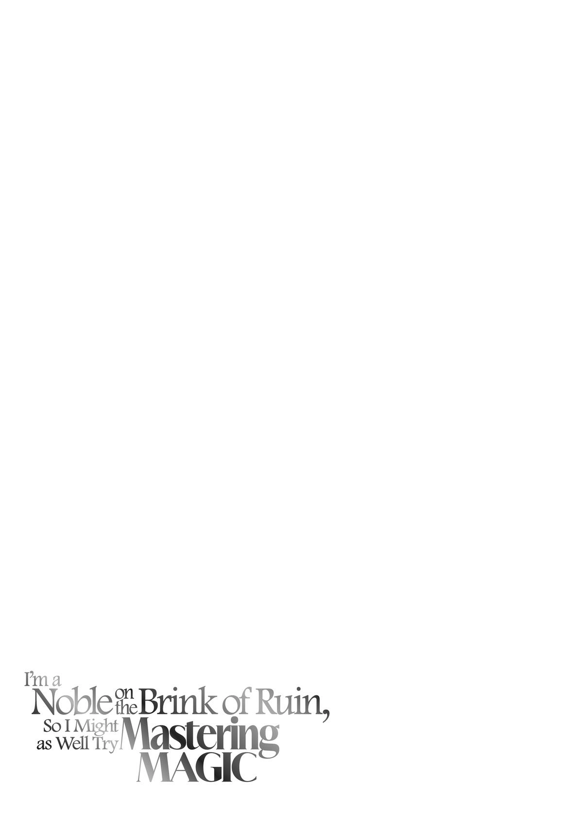 My Noble Family is Headed For Ruin, So I May As Well Study Magic In My Free Time Chapter 32 - Page 19 in English