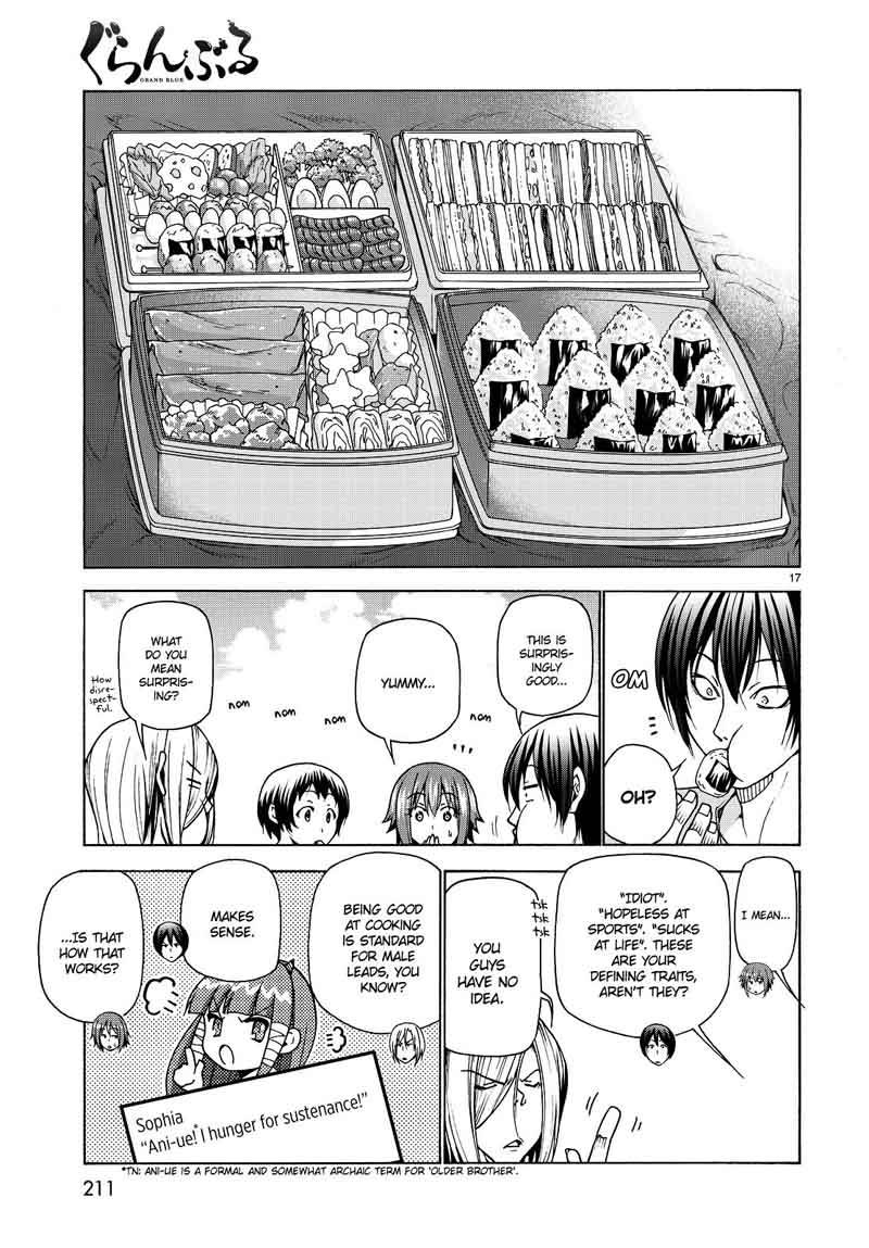 GRAND BLUE Chapter 33 - Page 17 in English