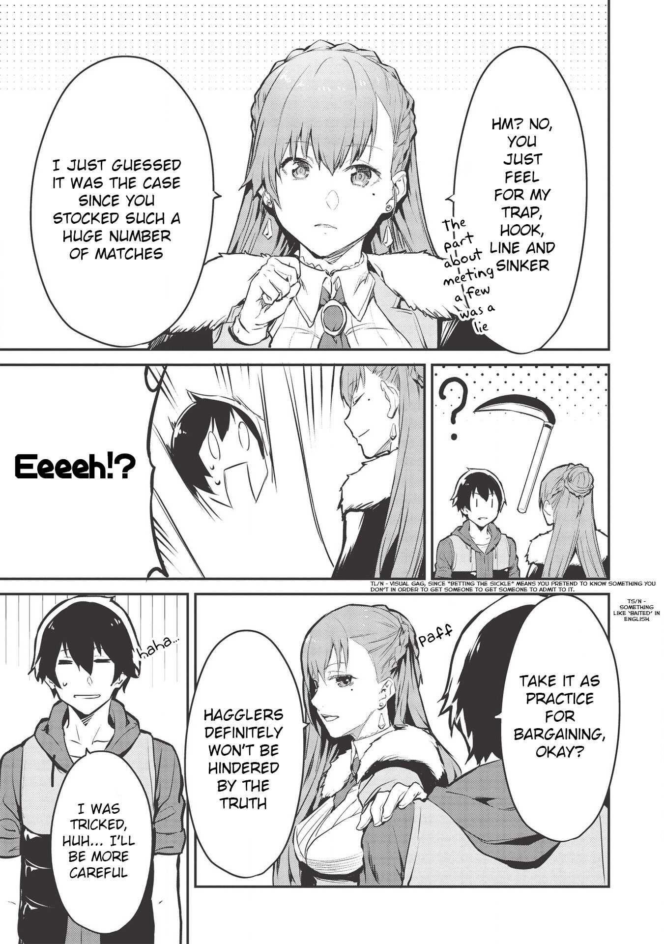 Itsudemo Jitaku Ni Kaerareru Ore Wa, Isekai De Gyoushounin O Hajimemashita Chapter 14 - Page 8 in English