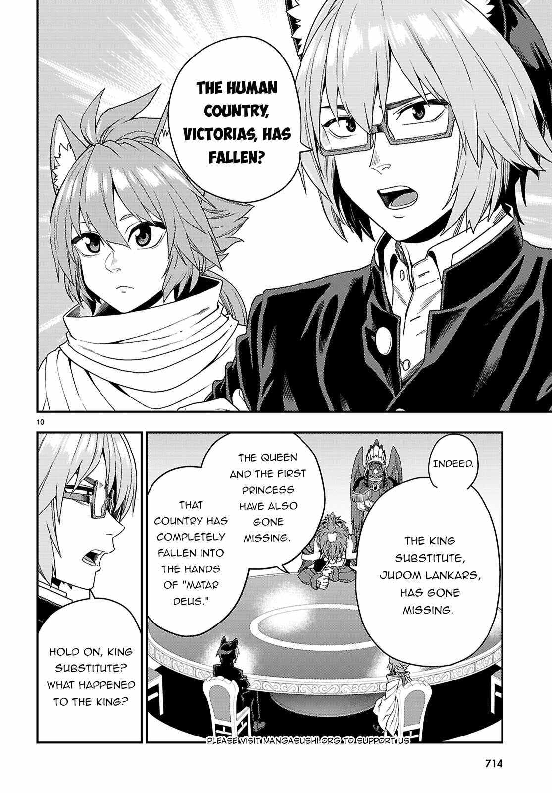 Konjiki No Moji Tsukai - Yuusha Yonin Ni Makikomareta Unique Cheat Chapter 111 - Page 10 in English