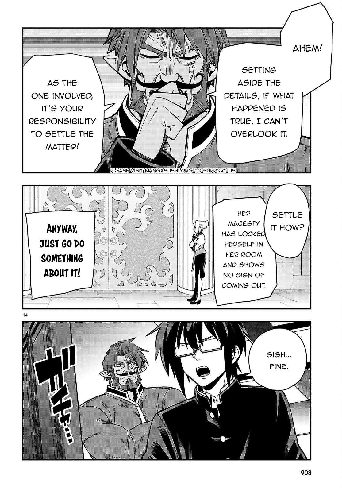 Konjiki No Moji Tsukai - Yuusha Yonin Ni Makikomareta Unique Cheat Chapter 120 - Page 14 in English