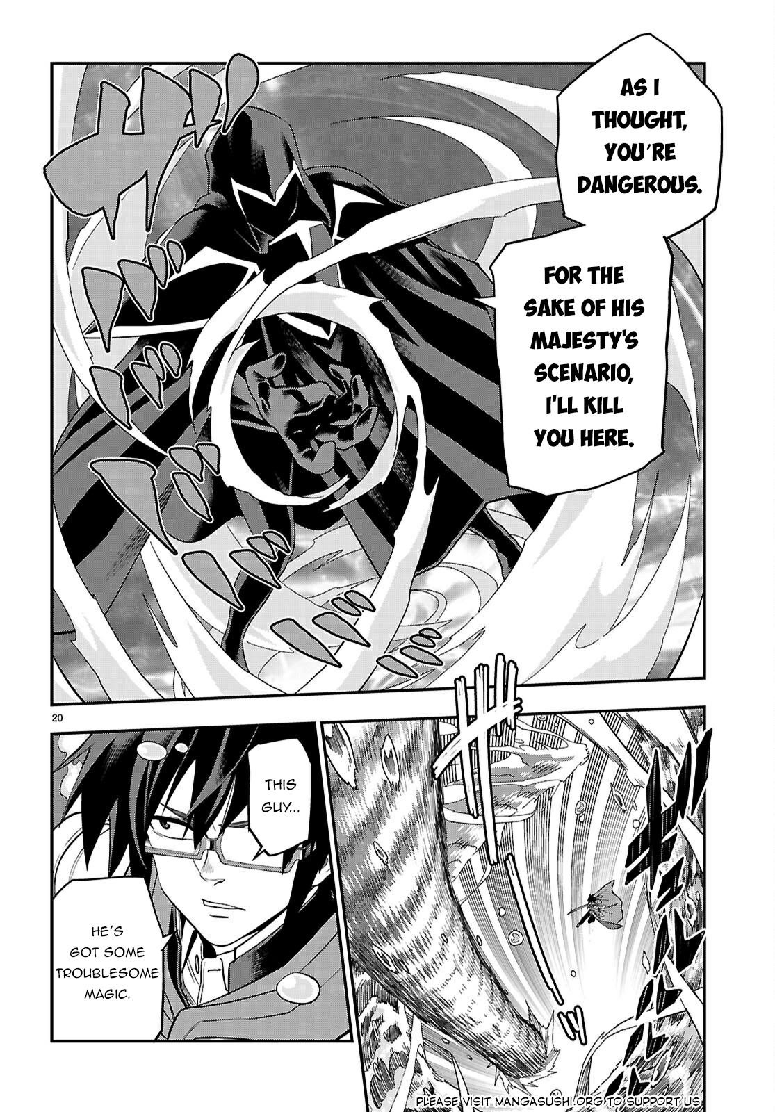 Konjiki No Moji Tsukai - Yuusha Yonin Ni Makikomareta Unique Cheat Chapter 122 - Page 20 in English