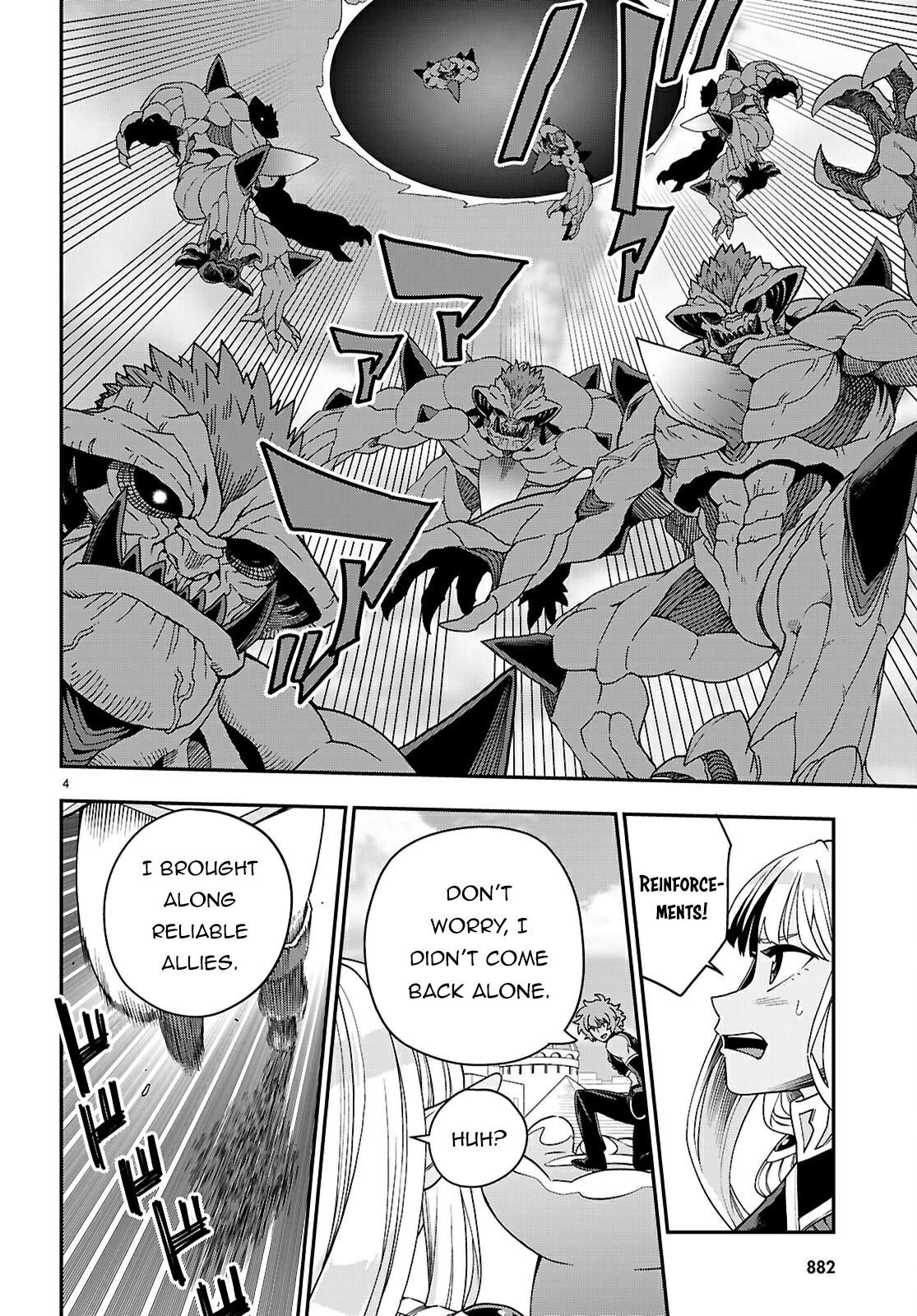 Konjiki No Moji Tsukai - Yuusha Yonin Ni Makikomareta Unique Cheat Chapter 122 - Page 4 in English