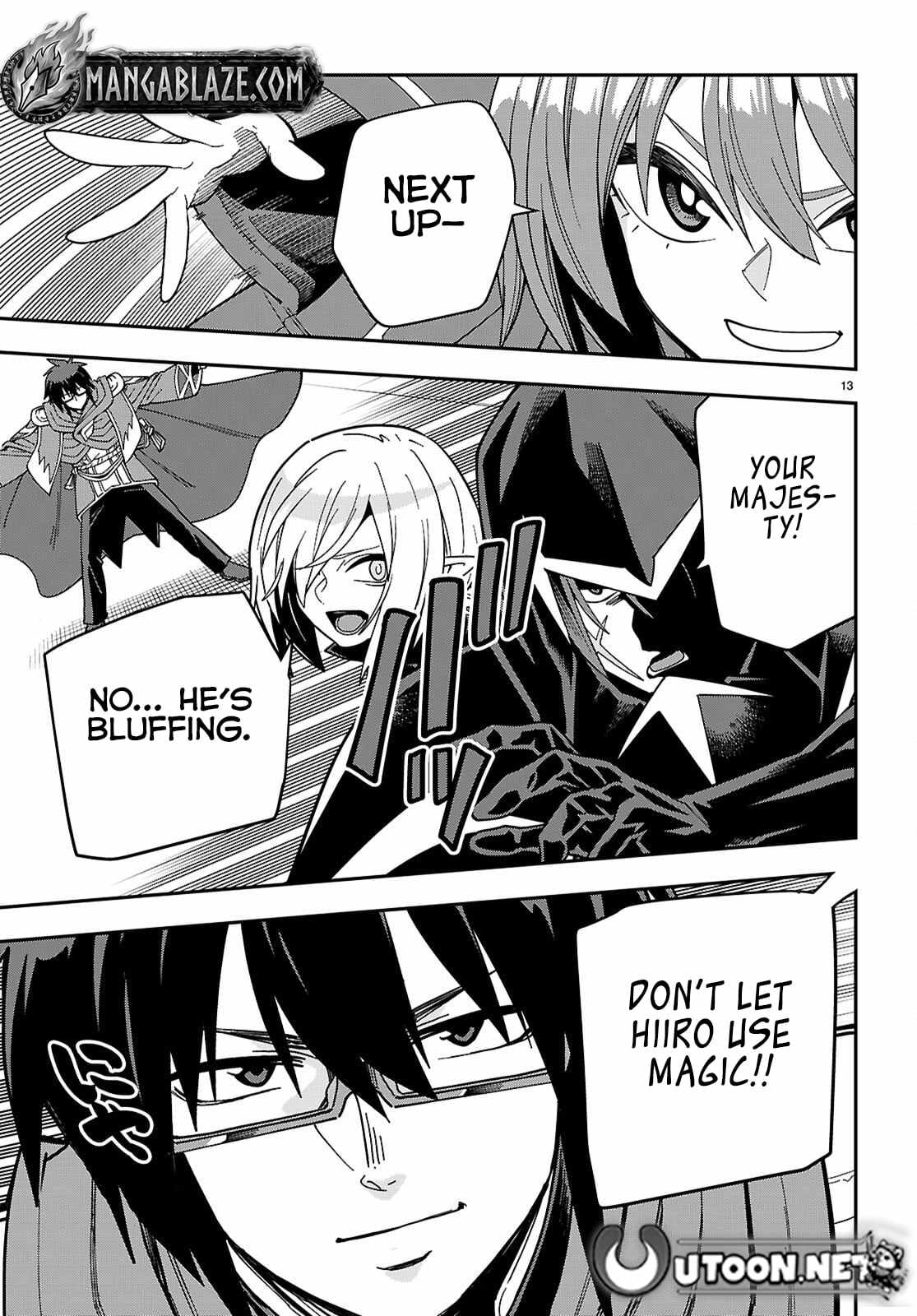 Konjiki No Moji Tsukai - Yuusha Yonin Ni Makikomareta Unique Cheat Chapter 128 - Page 12 in English