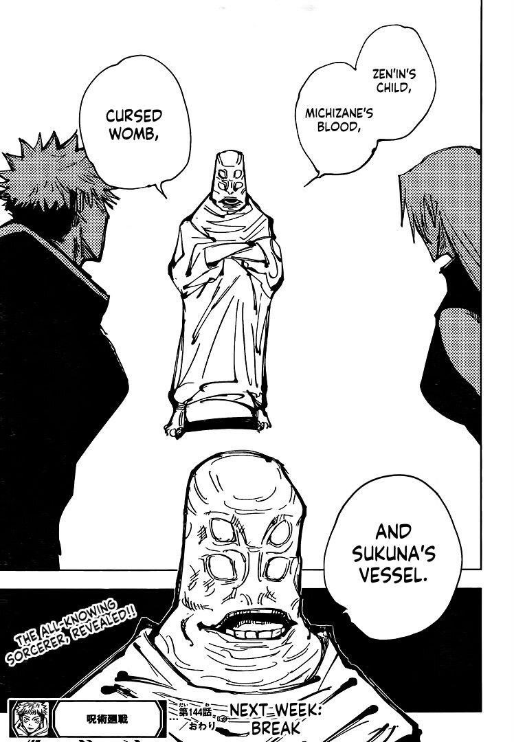 JUJUTSU KAISEN Chapter 144 - Page 19 in English