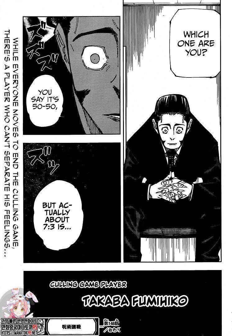 JUJUTSU KAISEN Chapter 146 - Page 20 in English