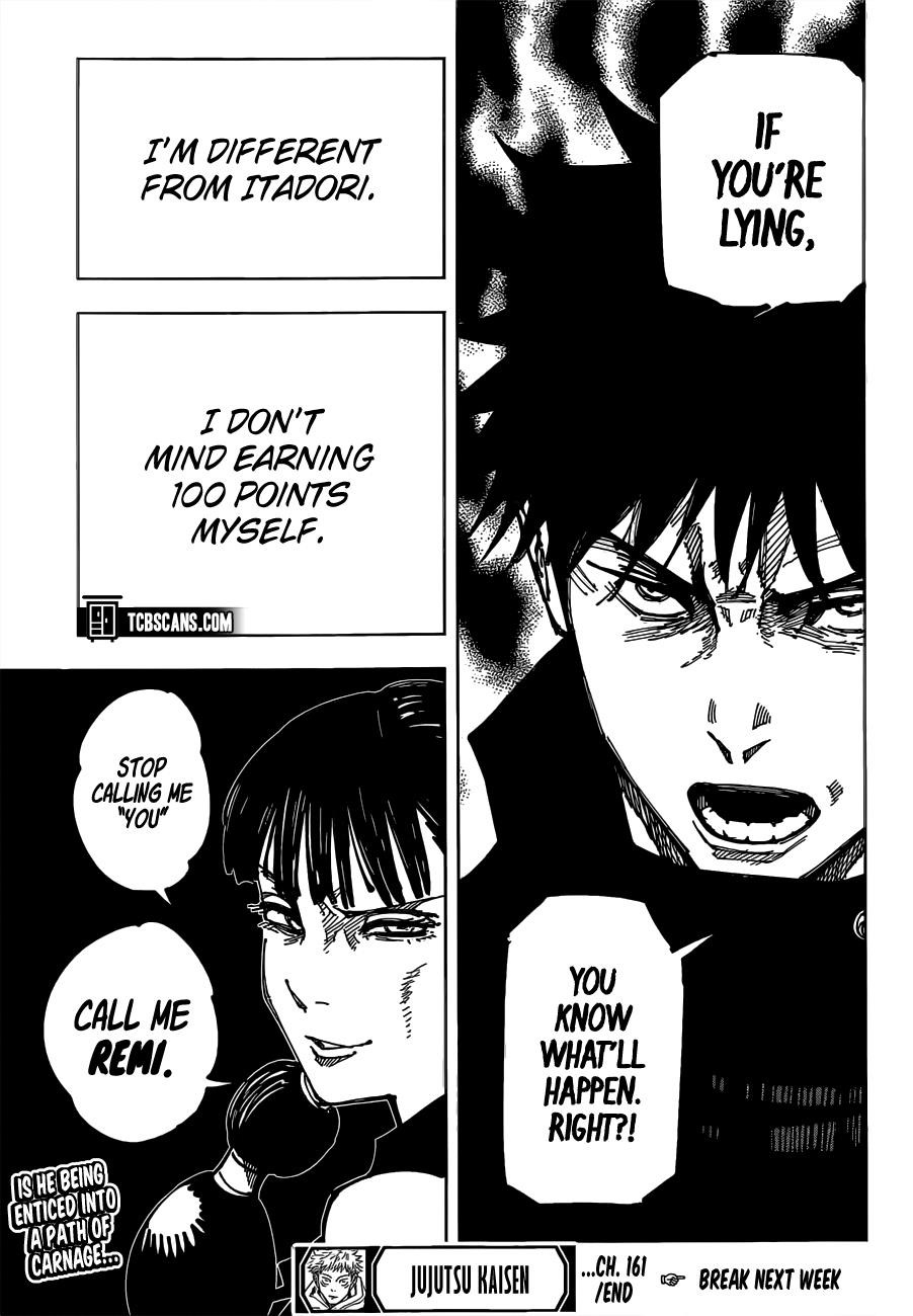 JUJUTSU KAISEN Chapter 161 - Page 18 in English