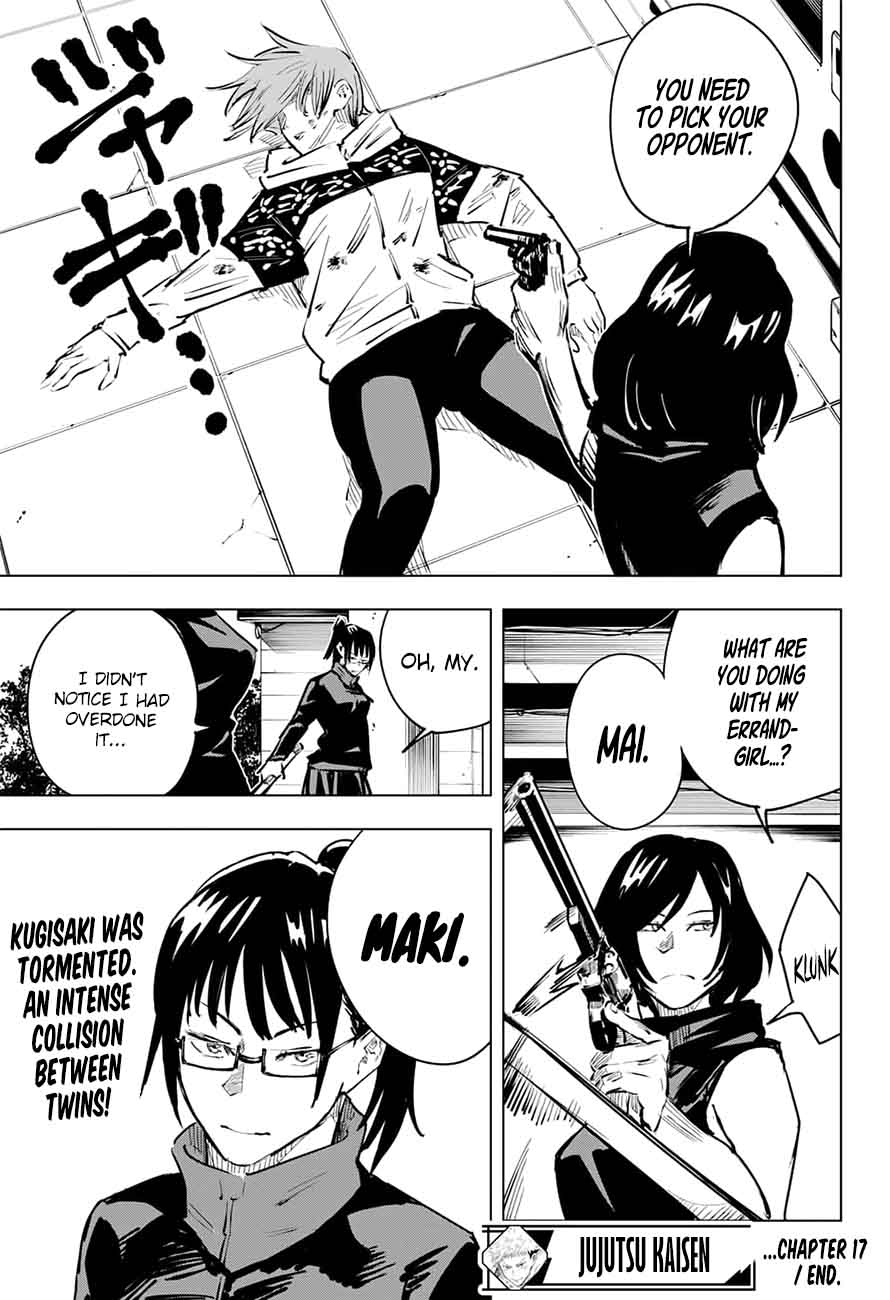 JUJUTSU KAISEN Chapter 17 - Page 19 in English