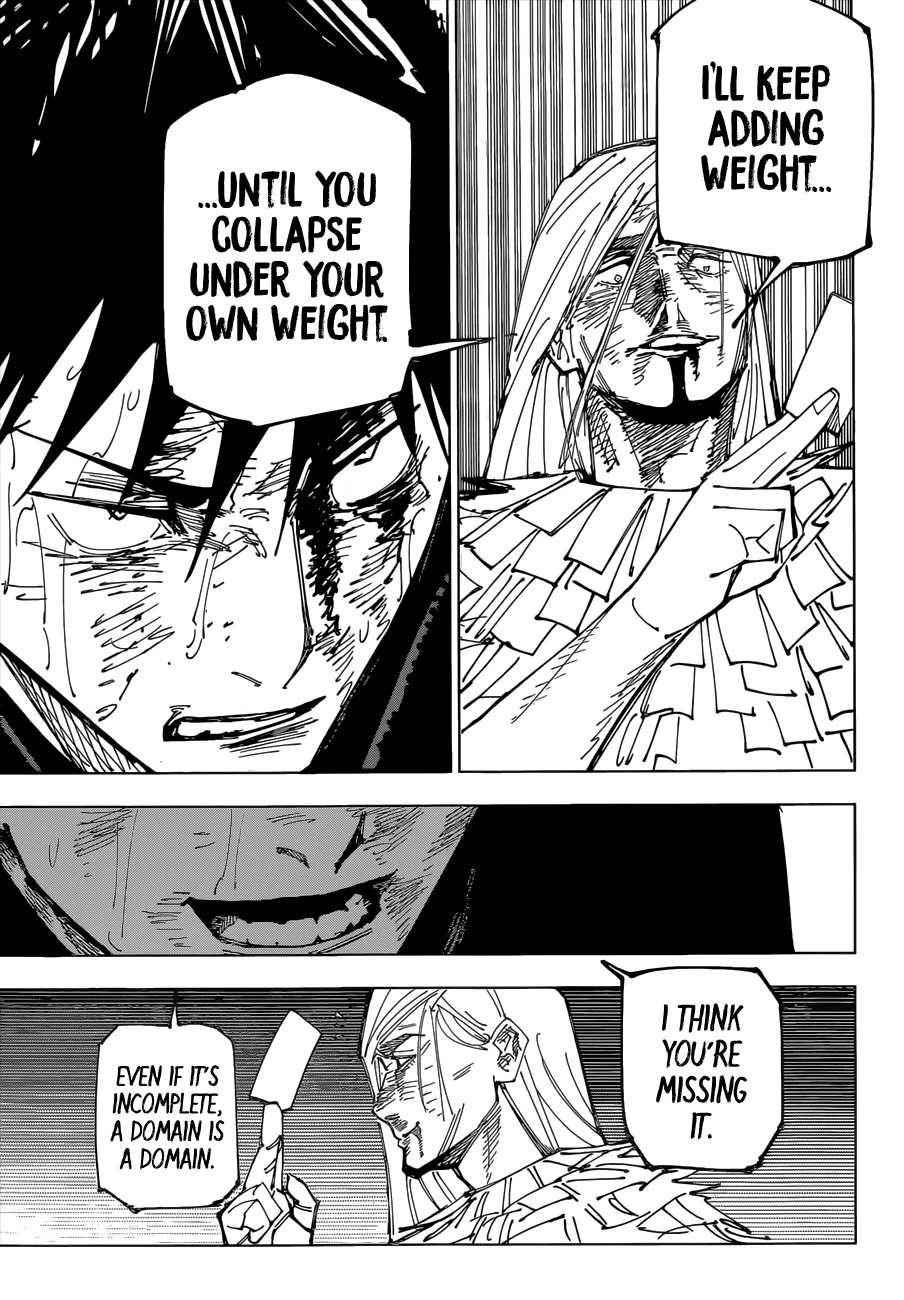 JUJUTSU KAISEN Chapter 171 - Page 17 in English