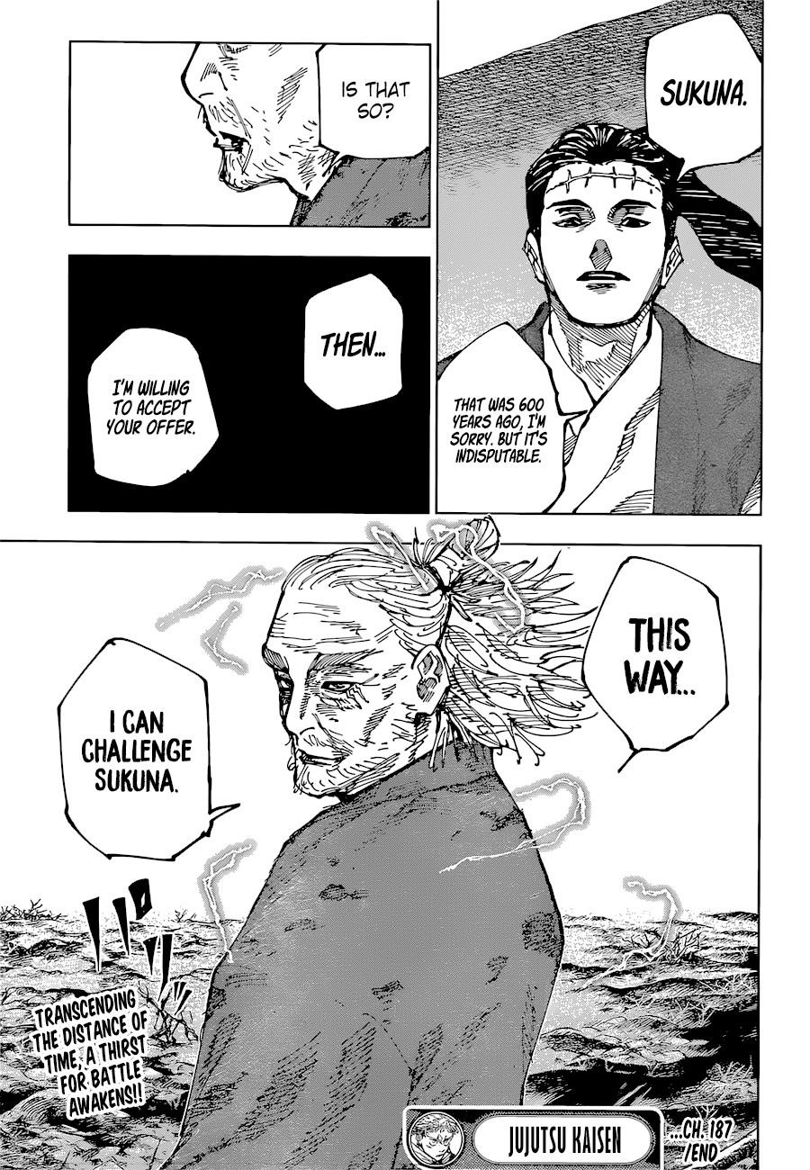 JUJUTSU KAISEN Chapter 187 - Page 17 in English