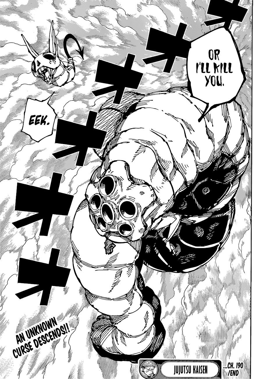 JUJUTSU KAISEN Chapter 190 - Page 18 in English