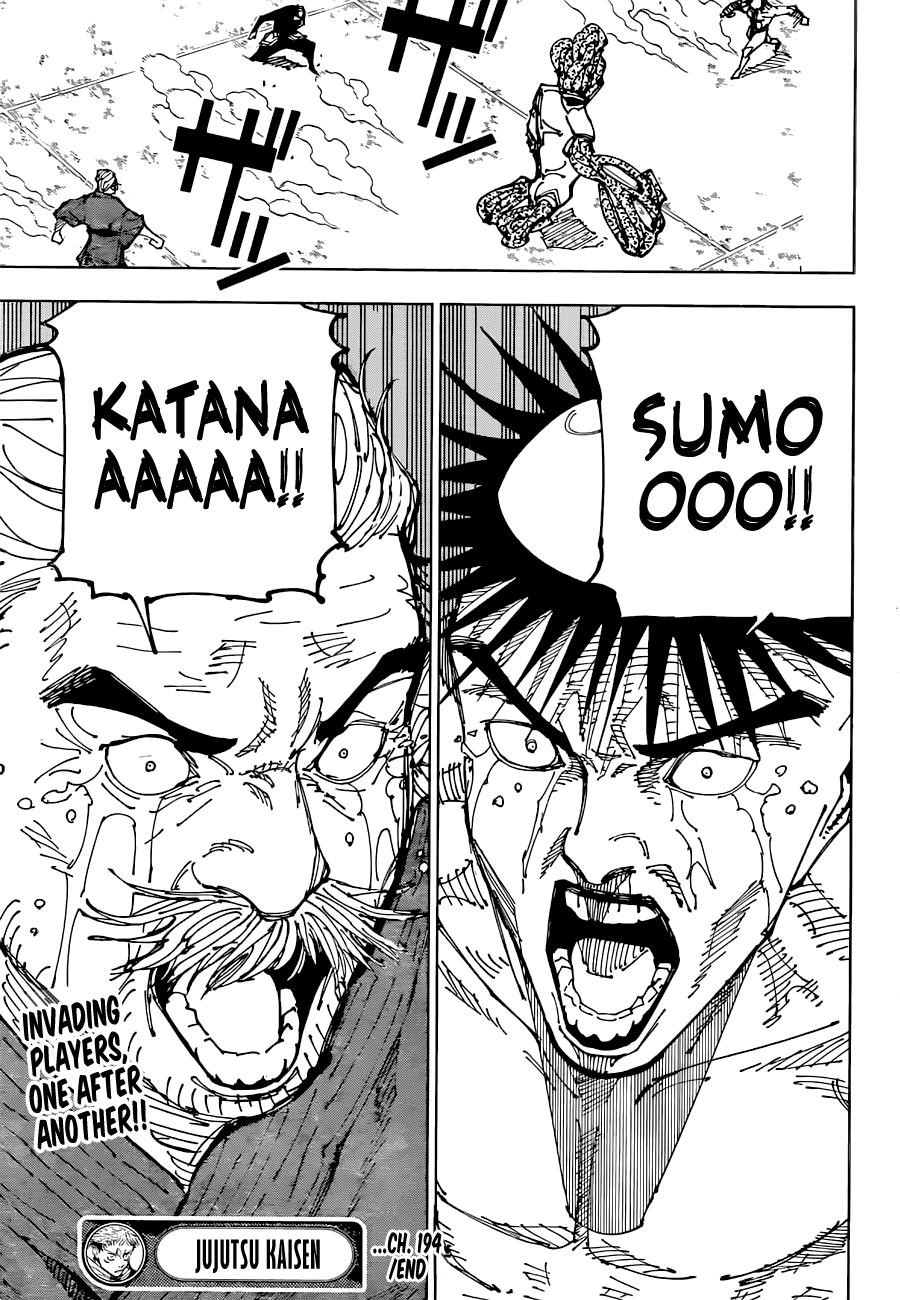 JUJUTSU KAISEN Chapter 194 - Page 19 in English