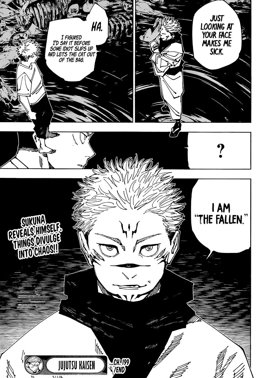 JUJUTSU KAISEN Chapter 199 - Page 19 in English