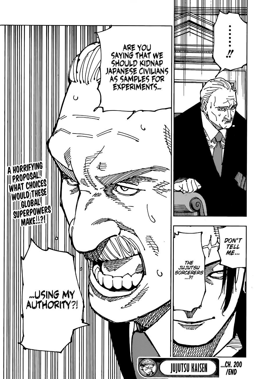 JUJUTSU KAISEN Chapter 200 - Page 19 in English