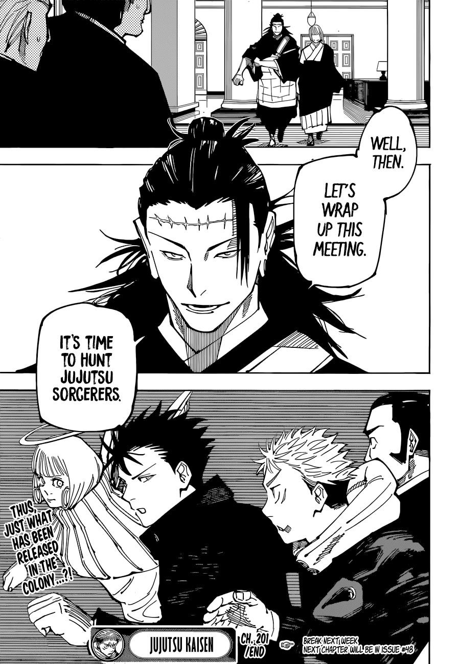 JUJUTSU KAISEN Chapter 201 - Page 18 in English