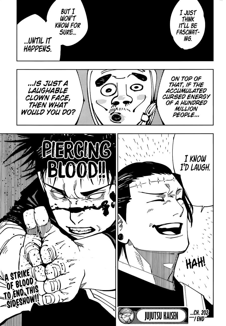 JUJUTSU KAISEN Chapter 202 - Page 18 in English