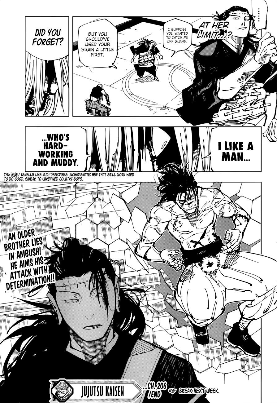 JUJUTSU KAISEN Chapter 206 - Page 19 in English