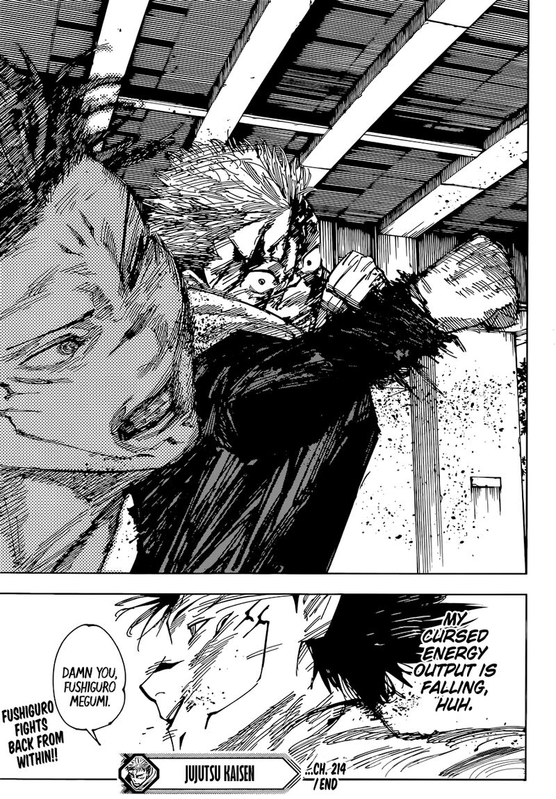 JUJUTSU KAISEN Chapter 214 - Page 17 in English
