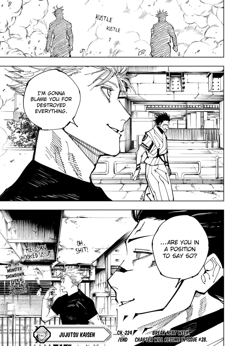 JUJUTSU KAISEN Chapter 224 - Page 19 in English