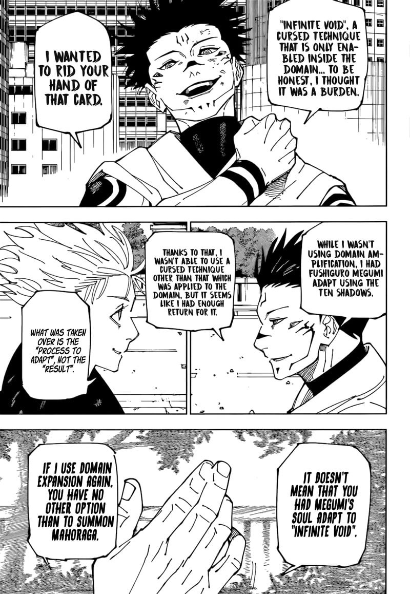 JUJUTSU KAISEN Chapter 230 - Page 7 in English