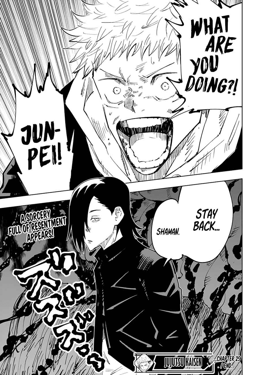 JUJUTSU KAISEN Chapter 25 - Page 19 in English