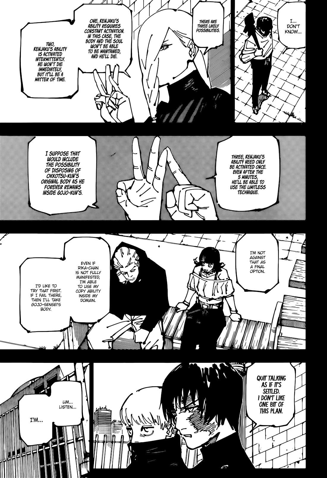 JUJUTSU KAISEN Chapter 261 - Page 5 in English
